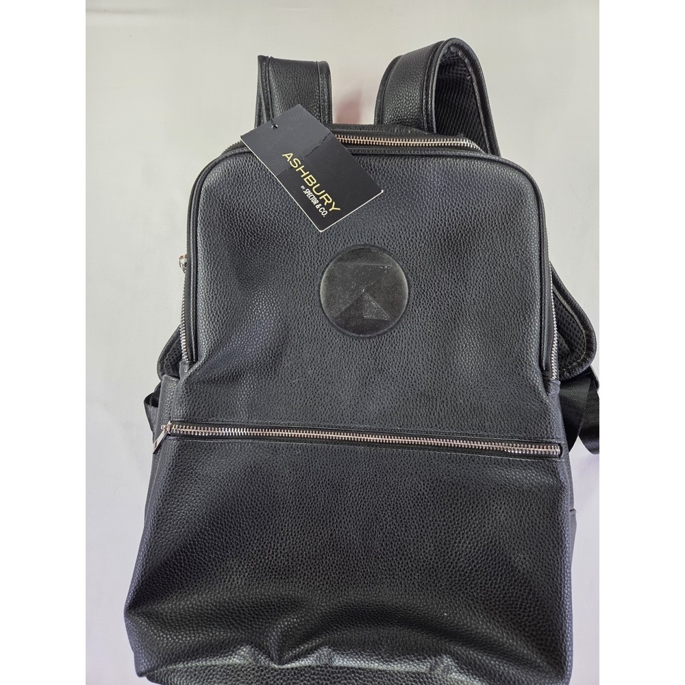Ashbury by Spector & Co Backpack Padded w/ Laptop Pouch Black New NWT Travel